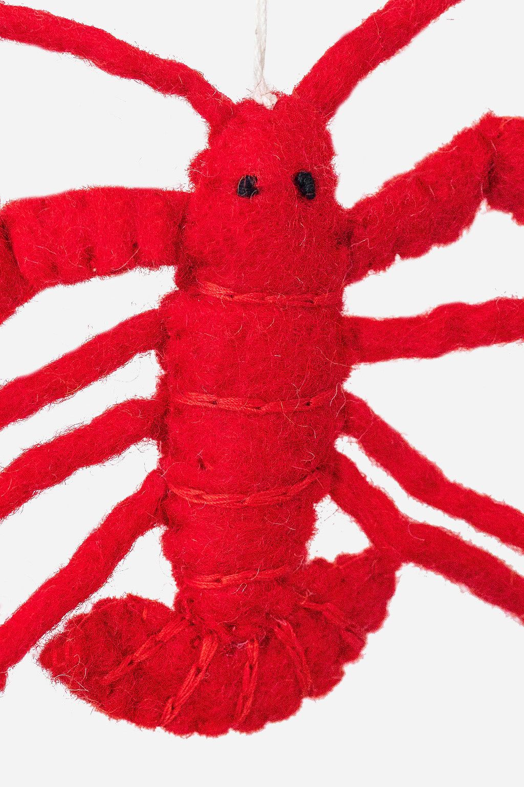 Lobster Ornament – Handmade Wool Felt Holiday Decor