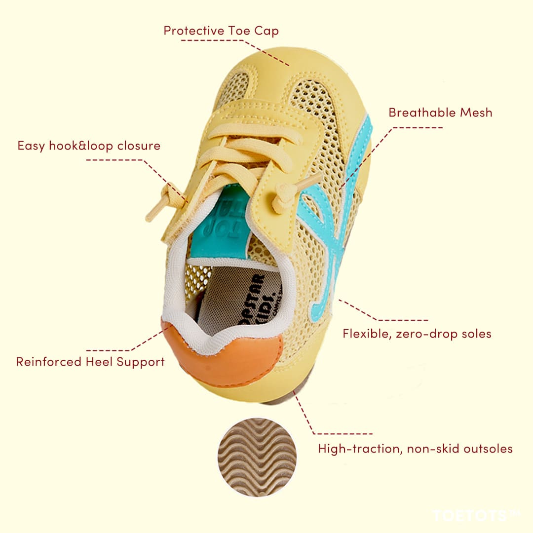 Loopie Air Kid Sneaker – Breathable Mesh, Zero-Drop Sole