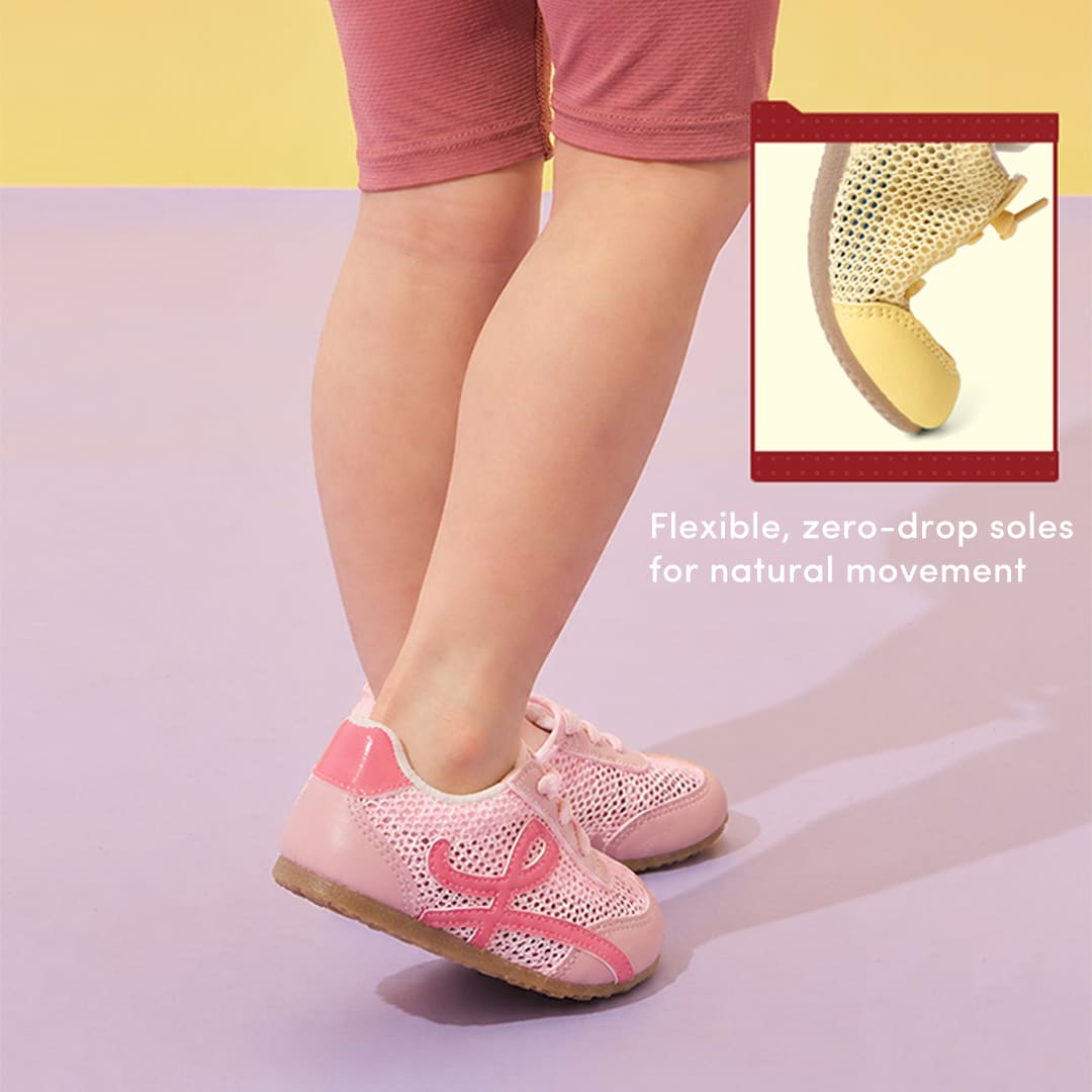 Loopie Air Kid Sneaker – Breathable Mesh, Zero-Drop Sole