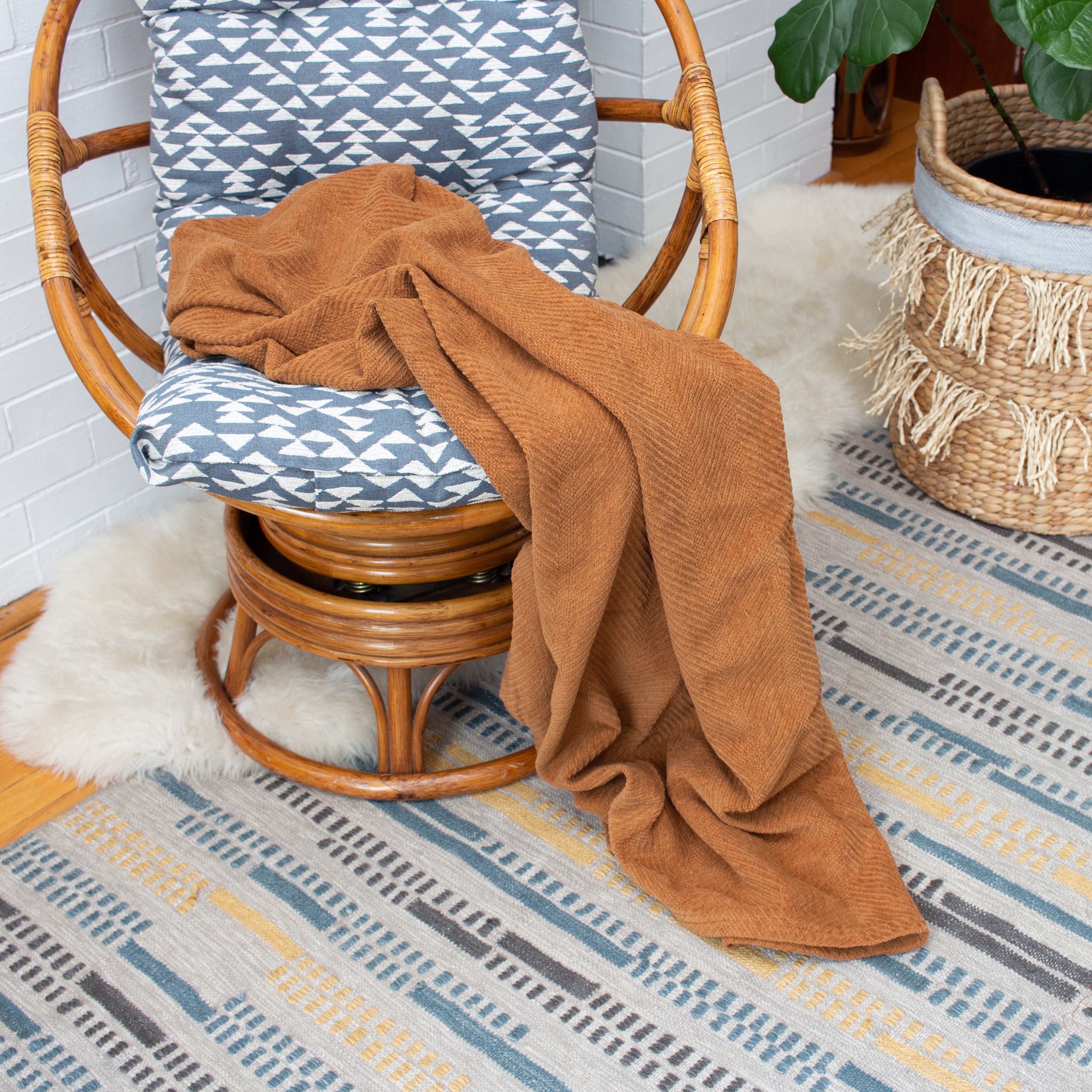 Organic Cotton Throw Blanket - Thumbnail 2