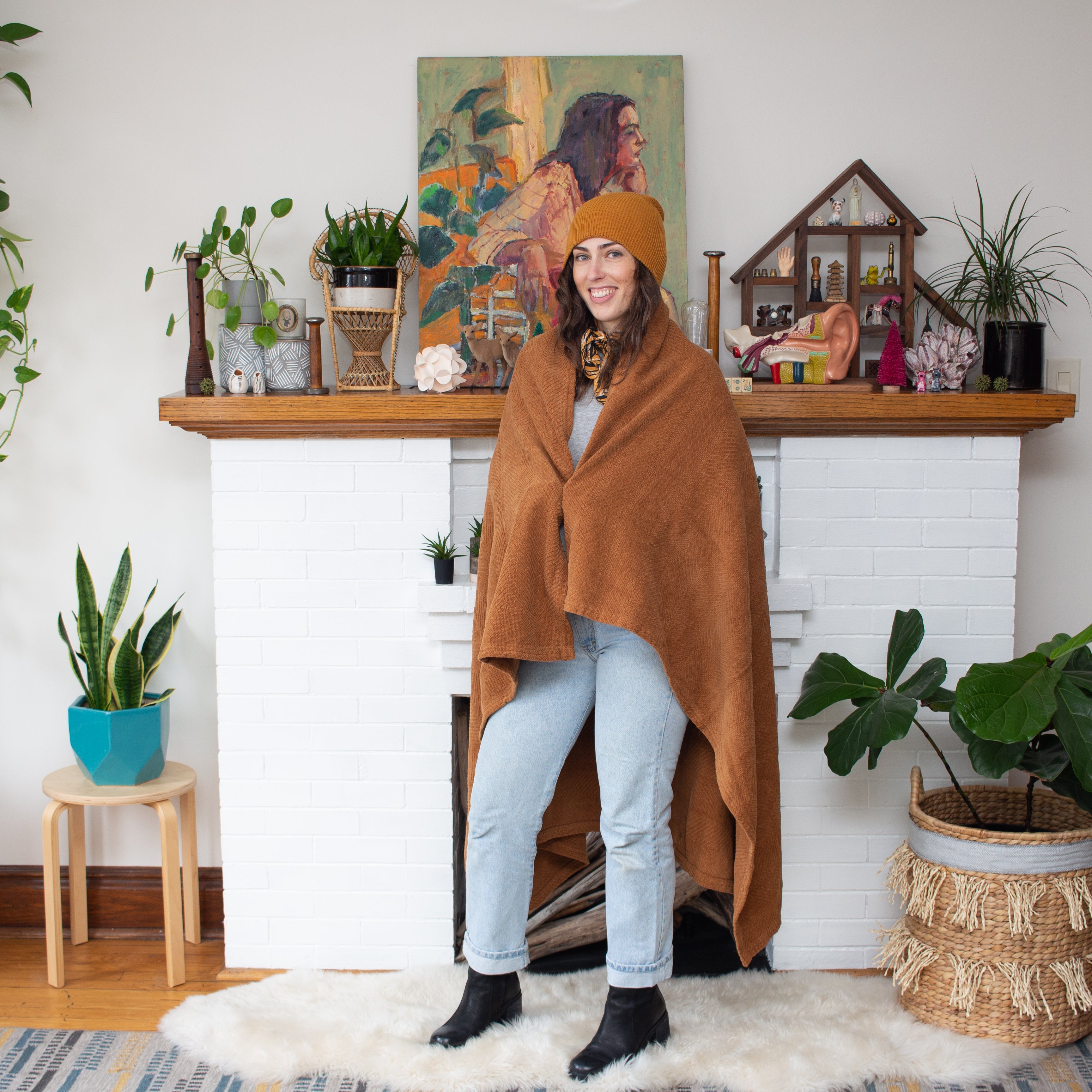 Organic Cotton Throw Blanket - Thumbnail 3