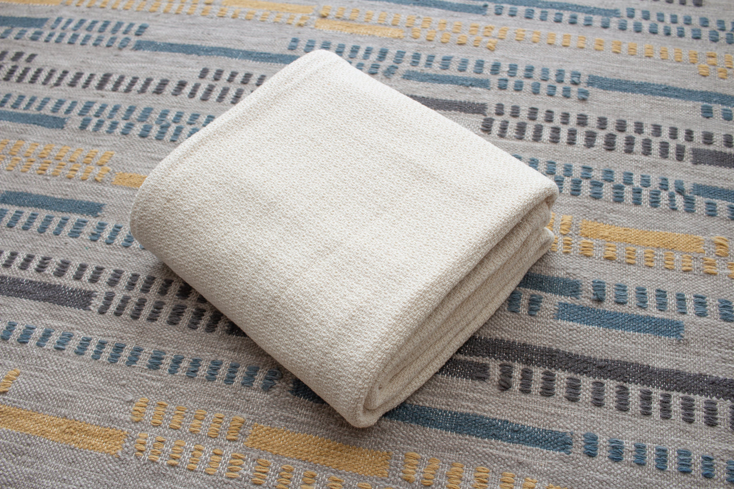 Organic Cotton Throw Blanket | Organic Textiles | Woven Throw Blanket | Earth-Friendly Blanket | Cotton Blanket | Choice of Color