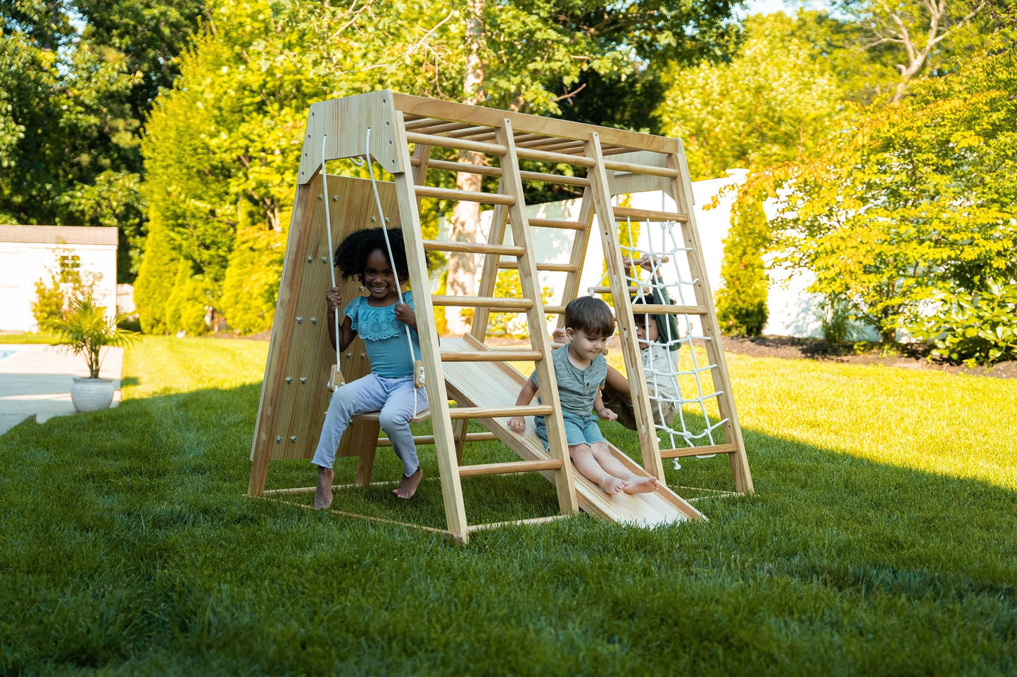 Avenlur Magnolia Eco-Friendly Wooden 7-in-1 Indoor Toddler Preschool Playset