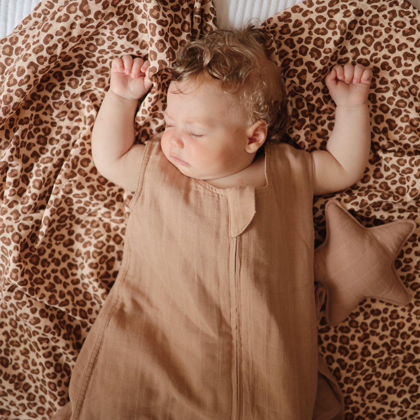 Mushie Organic Muslin Cotton Baby Sleep Bag | Lightweight Sustainable Sleep Sack