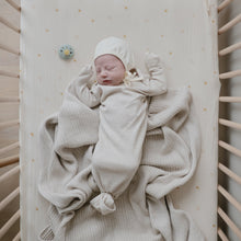Load image into Gallery viewer, Mushie Organic Cotton Ribbed Baby Bonnet
