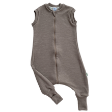 Load image into Gallery viewer, 2-LAYER MERINO WOOL SLEEP SACK WITH OPEN LEGS - mele beige
