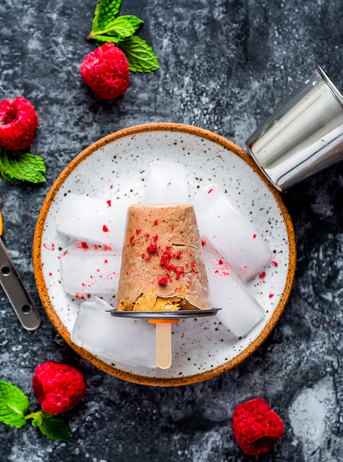 Stainless Steel Popsicle Molds, 6 Mini Rounds with Reusable Bamboo Sticks