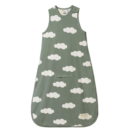 Organic Cotton Sleeping Bag - Lily Pad Cloud Print