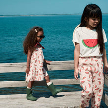 Load image into Gallery viewer, Watermelon Slices Linen Kid Pants - Misty Rose
