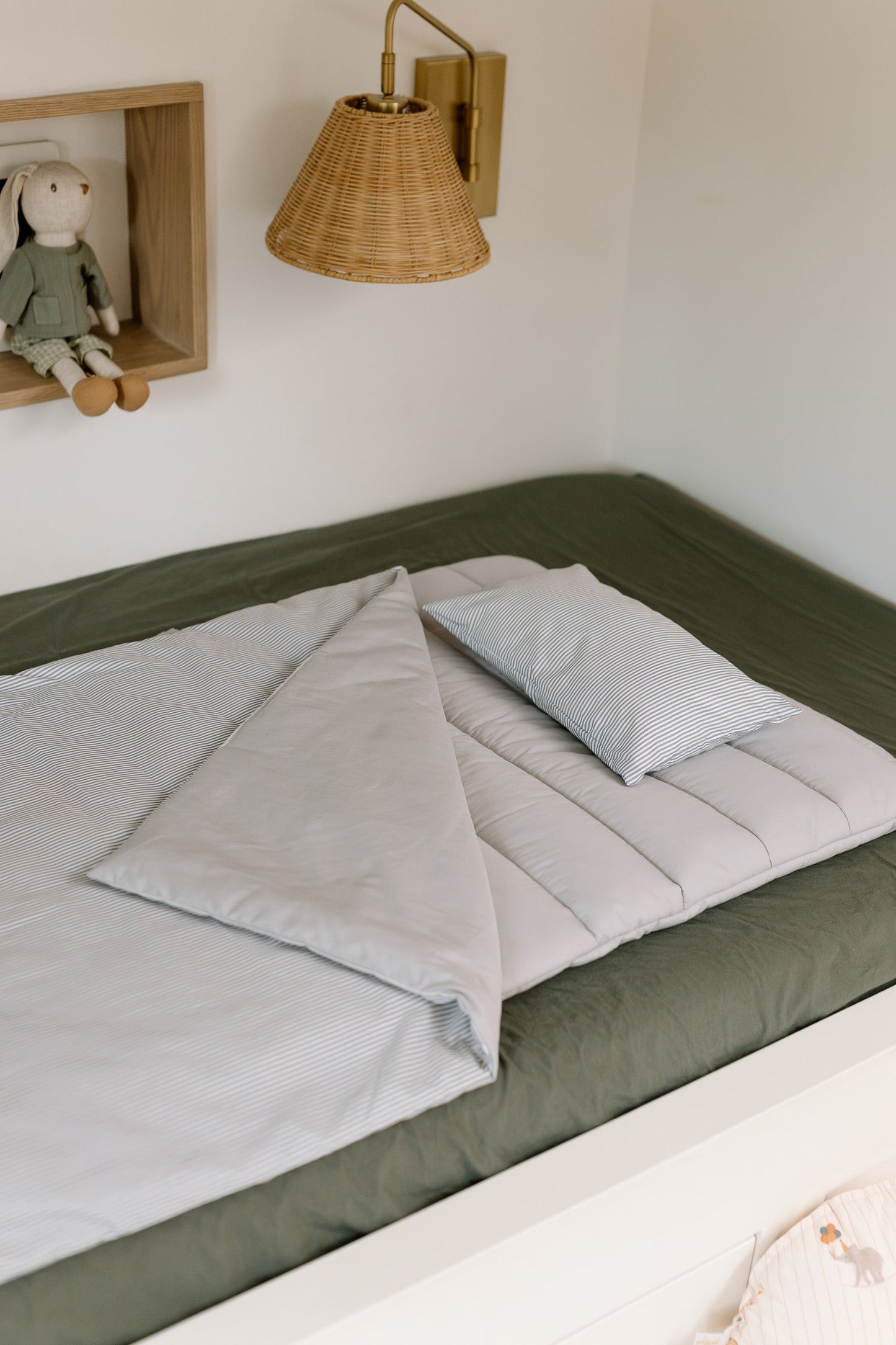 Organic Portable Bedding Set - Preschool Toddler Nap Mat- tenlittle