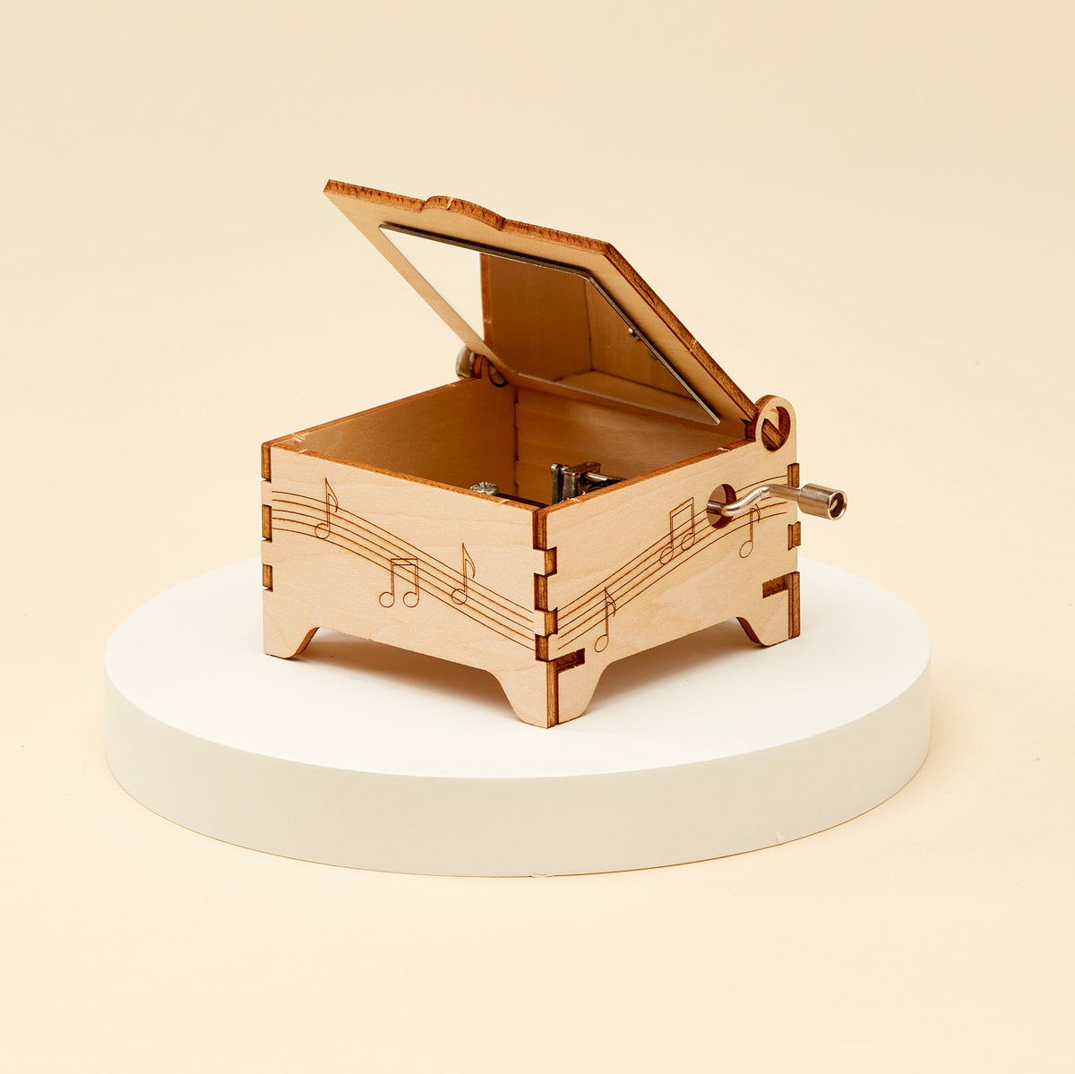 Kitsville Music Box DIY Kit – Wooden STEM Building Kit for Kids 6+