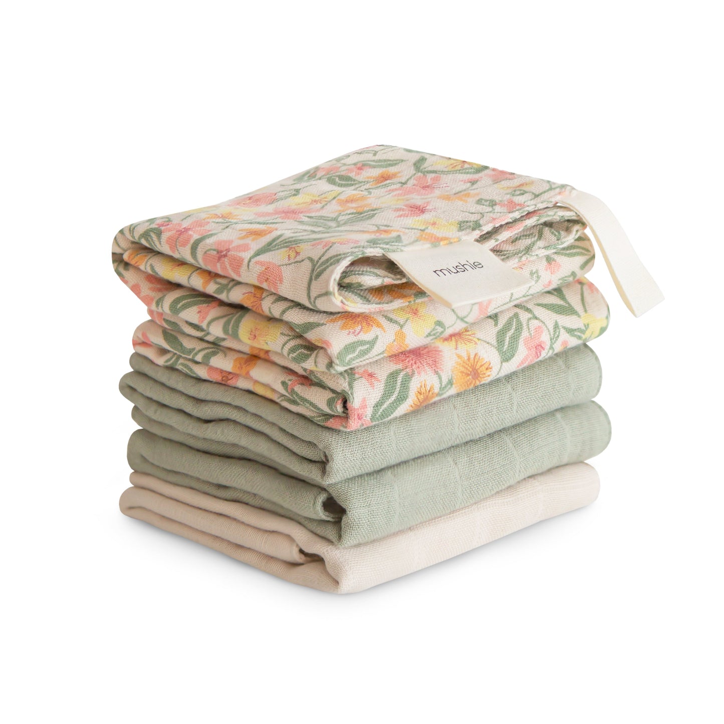 Mushie Organic Muslin Cotton Washcloth