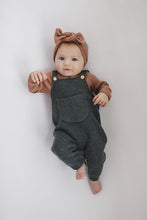 Load image into Gallery viewer, Mebie Baby Dusty Rose Organic Snap Long Sleeve Ribbed Bodysuit Onesie
