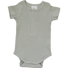 Load image into Gallery viewer, Mebie Baby Sage Organic Cotton Ribbed Snap Bodysuit
