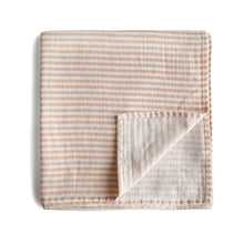 Load image into Gallery viewer, Mushie Organic Cotton Muslin Swaddle Blanket
