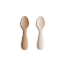 Load image into Gallery viewer, Silicone Toddler Starter Spoons 2-Pack
