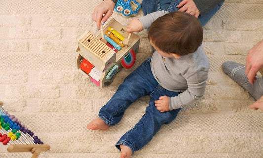 Sage & Wild Nest Organic Cotton Rug - GOTS Certified Sensory Texture Rug