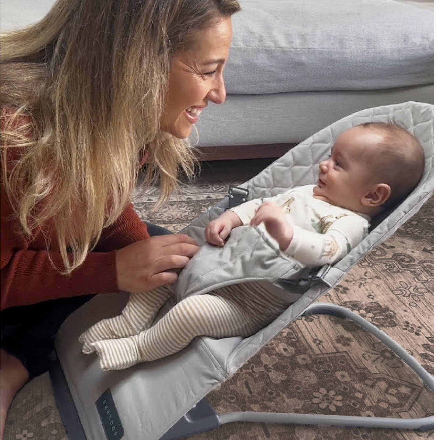 Evrloop Organic Cotton and Wool Eco-Friendly Baby Bouncer