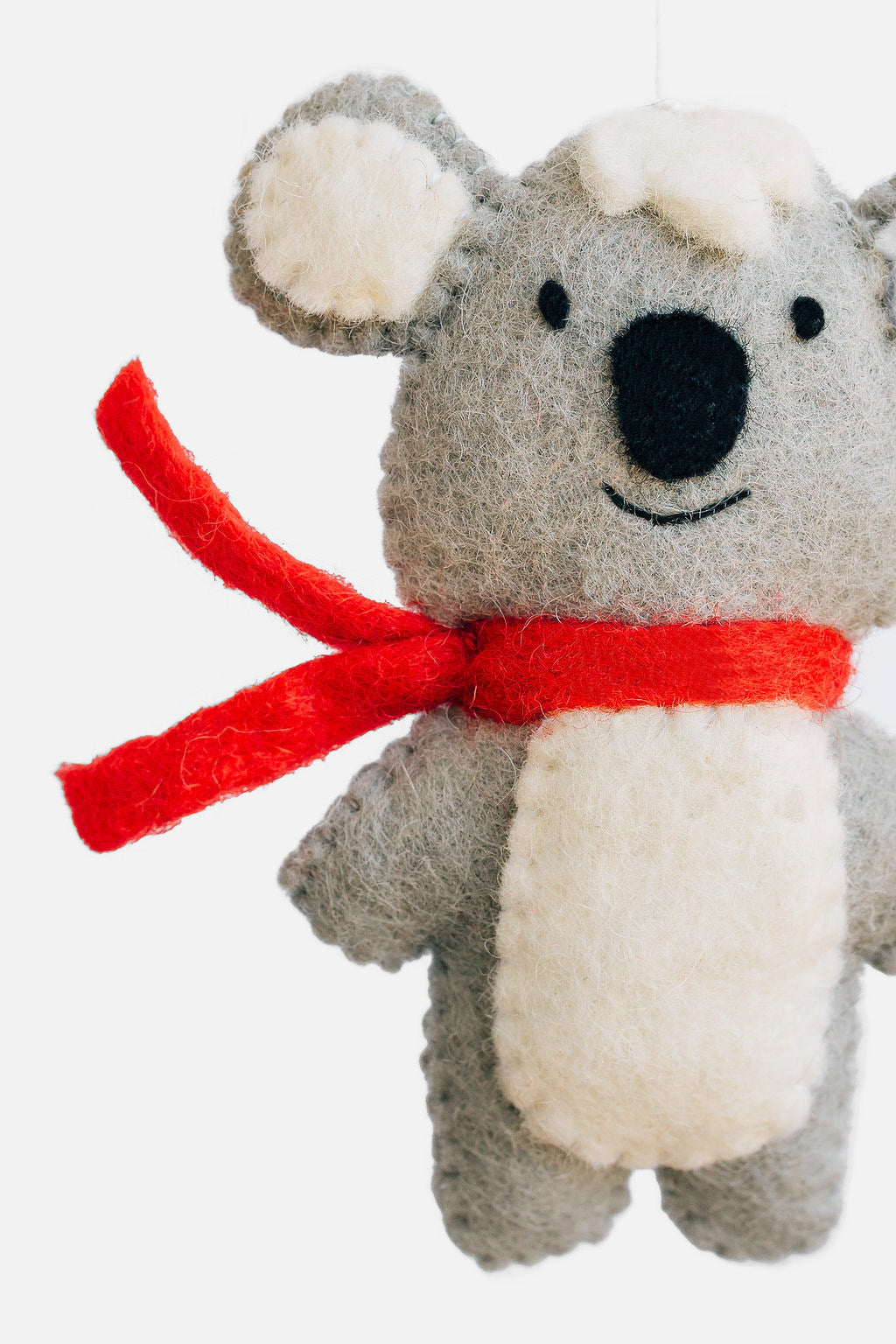 Koala Ornament – Handmade Wool Felt Holiday Decor