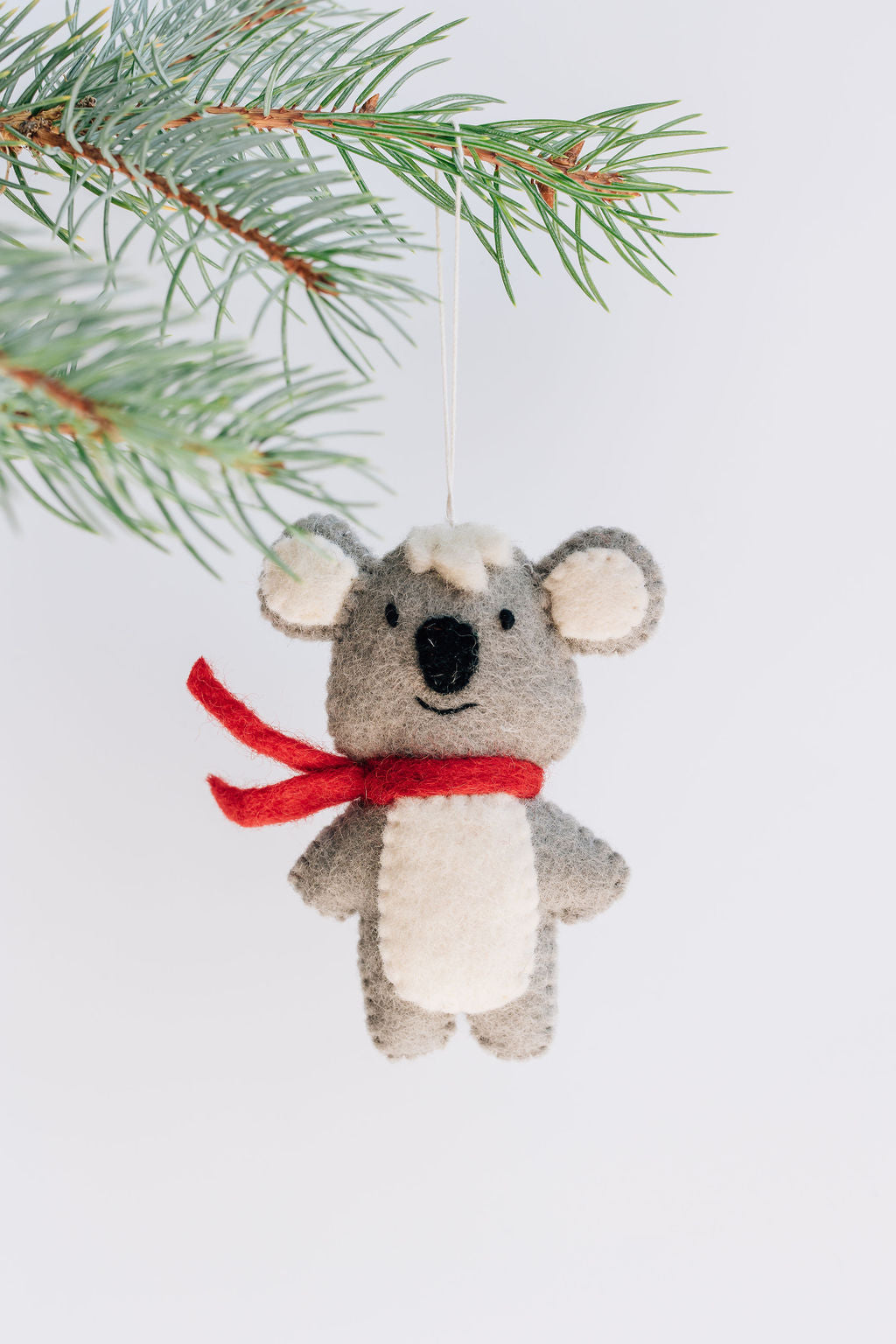 Koala Ornament – Handmade Wool Felt Holiday Decor