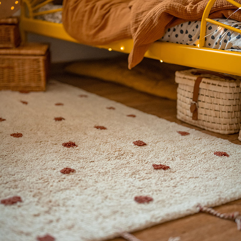Nümi Polka Dot Kids' Rug – Amber