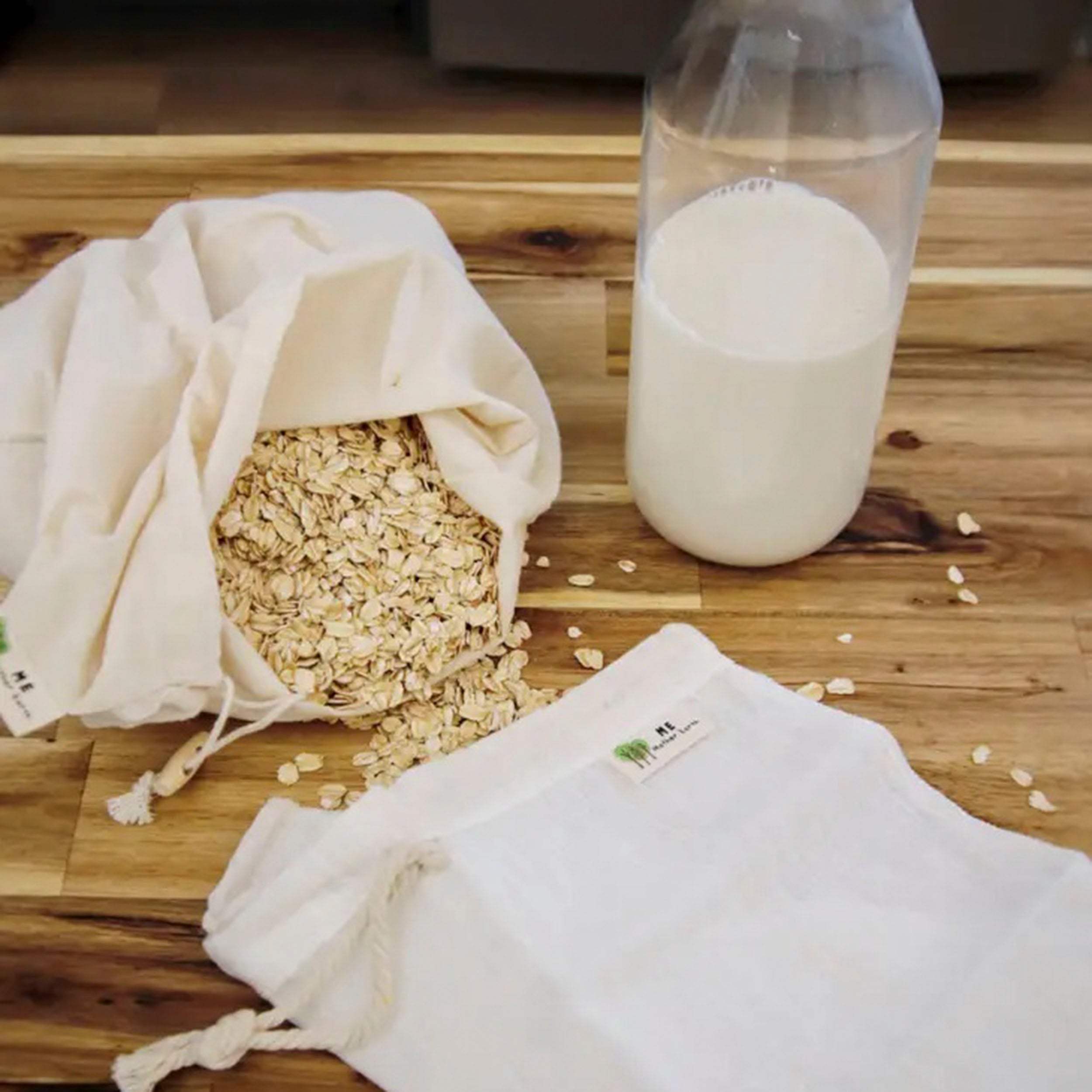 Organic Cotton Nut Milk Bag - Thumbnail 4