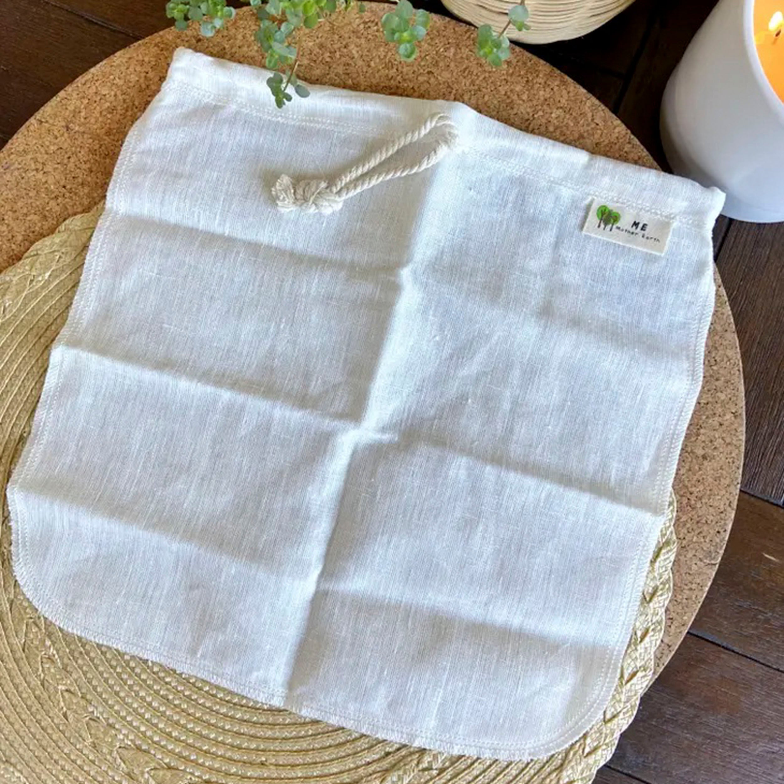 Organic Cotton Nut Milk Bag - Thumbnail 2