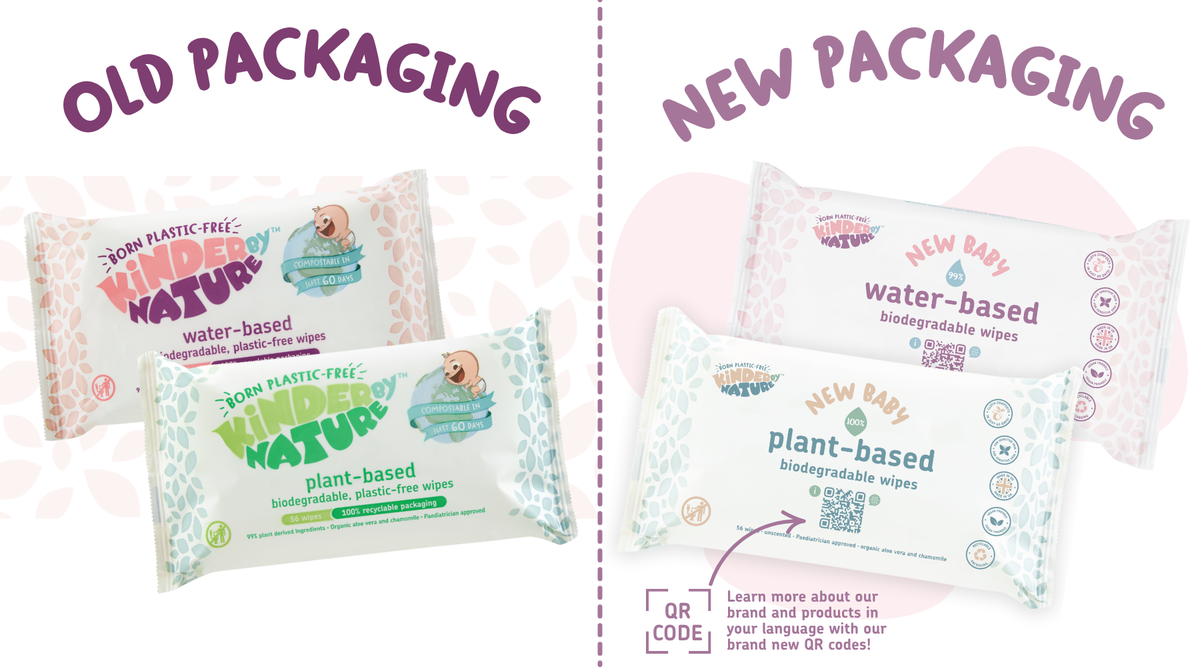 Kinder by Nature Plant-Based Biodegradable Baby Wipes with Organic Aloe & Chamomile – 672 Count (12 Packs)