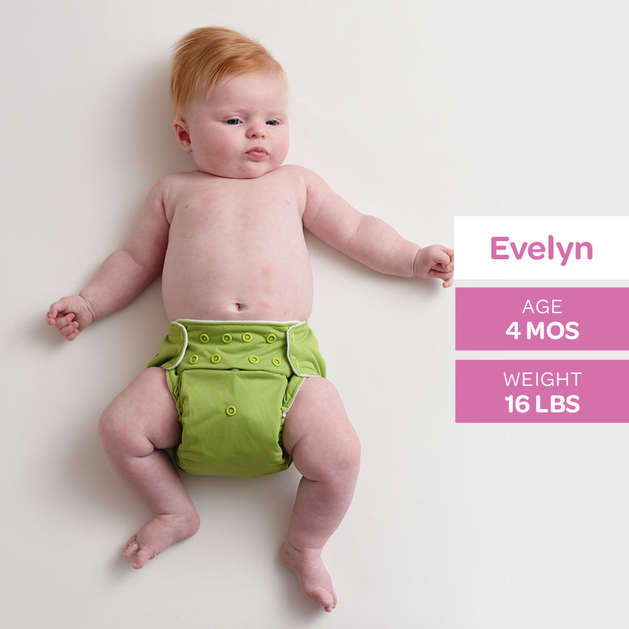 One Size Pocket Cloth Diaper – Adjustable 10–35 lb, Inserts Not Included