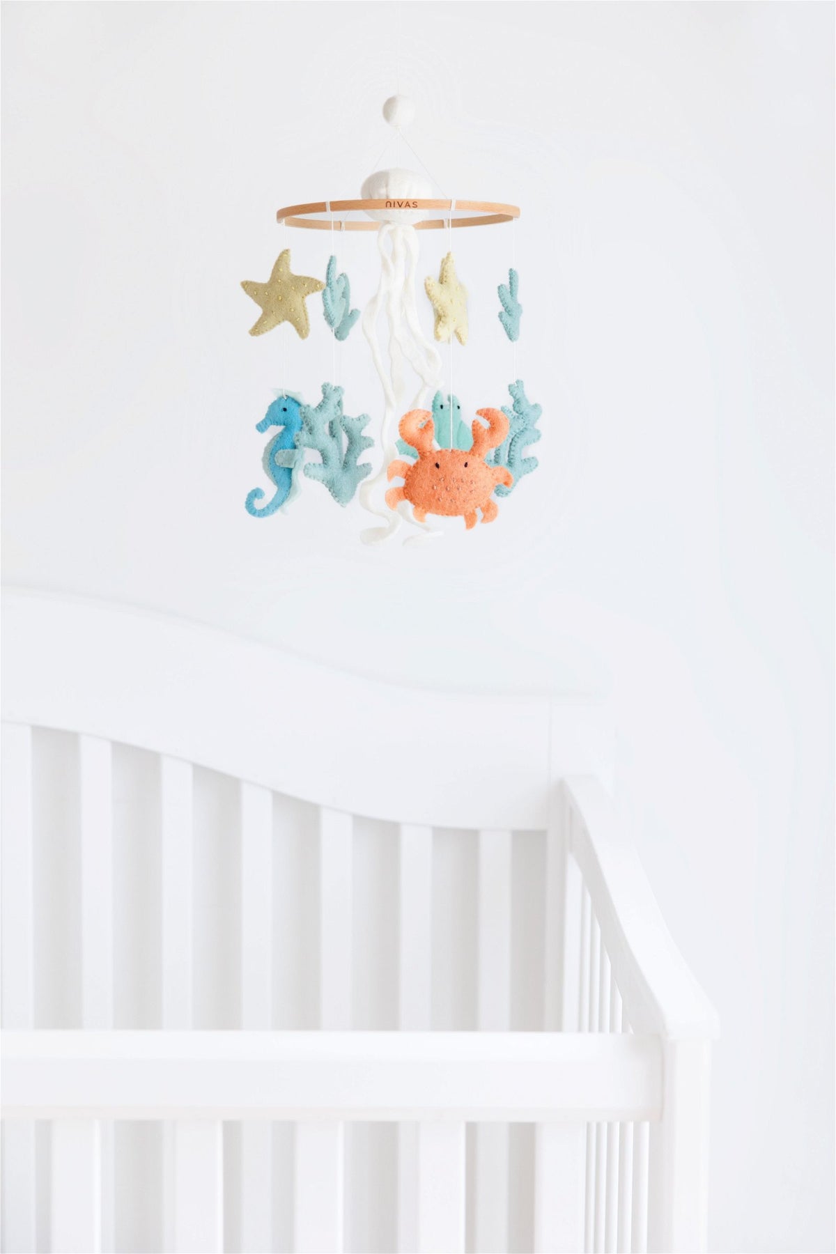 Nivas Ocean Life Crib Mobile – Handmade Wool Felt Nursery Mobile