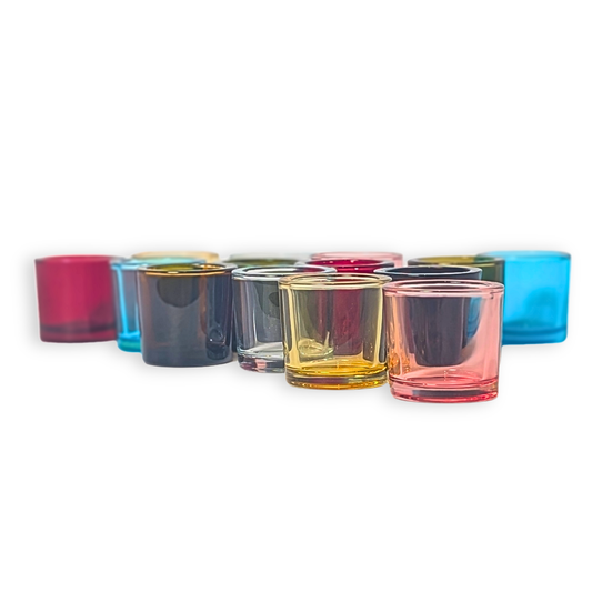 Bluecorn Heavy Glass Votive Candle Holders – 50% Recycled Glass, Single or Case of 12
