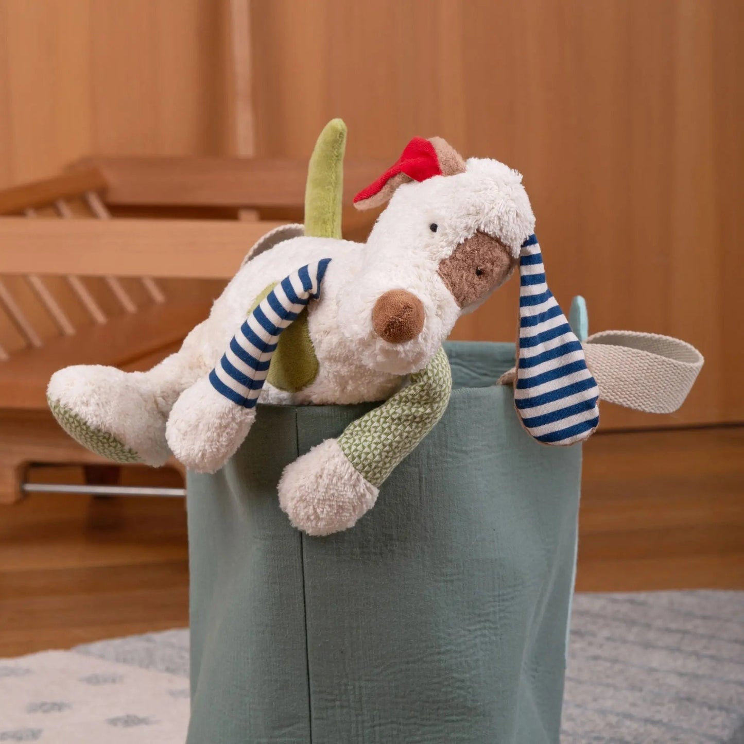 Organic Dog Plush Toy | Natural Cotton & Lambswool Stuffed Animal