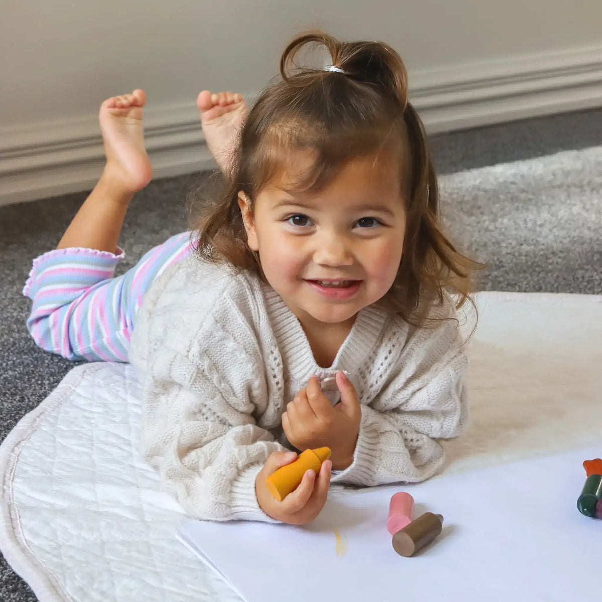 Honeysticks Originals Beeswax Crayons for Toddlers 1–3 – Chunky, Non-Toxic, 10 Pack