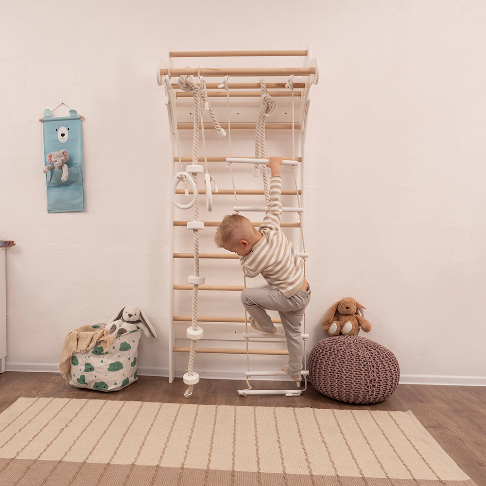 Wood and Hearts Eco-Friendly Wooden Kids' Swedish Wall