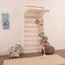 Load image into Gallery viewer, Wood and Hearts Eco-Friendly Wooden Kids&#39; Swedish Wall
