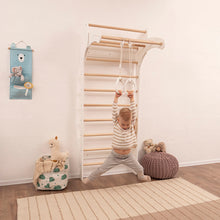 Load image into Gallery viewer, Wood and Hearts Eco-Friendly Wooden Kids&#39; Swedish Wall
