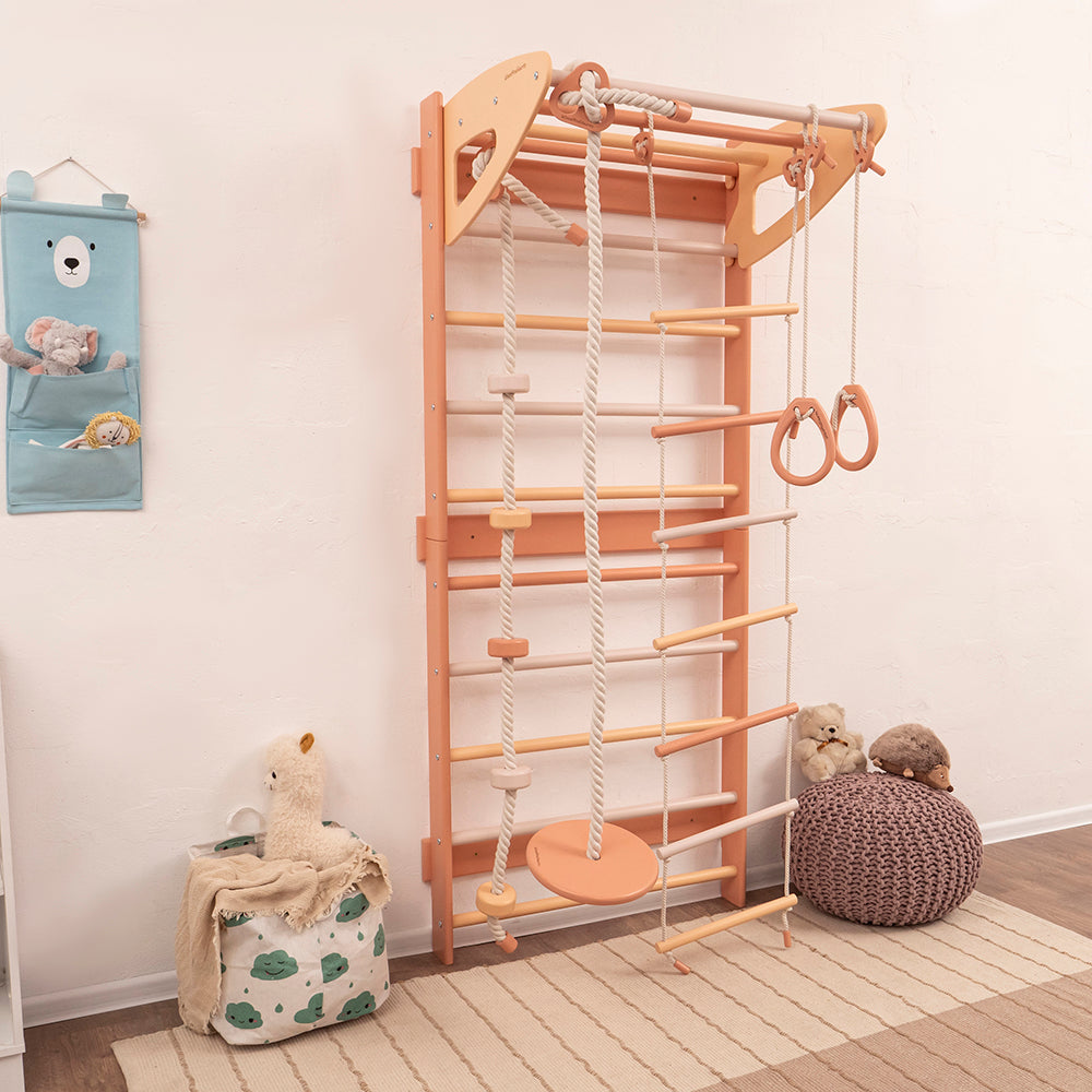 Wood and Hearts Eco-Friendly Wooden Kids' Swedish Wall