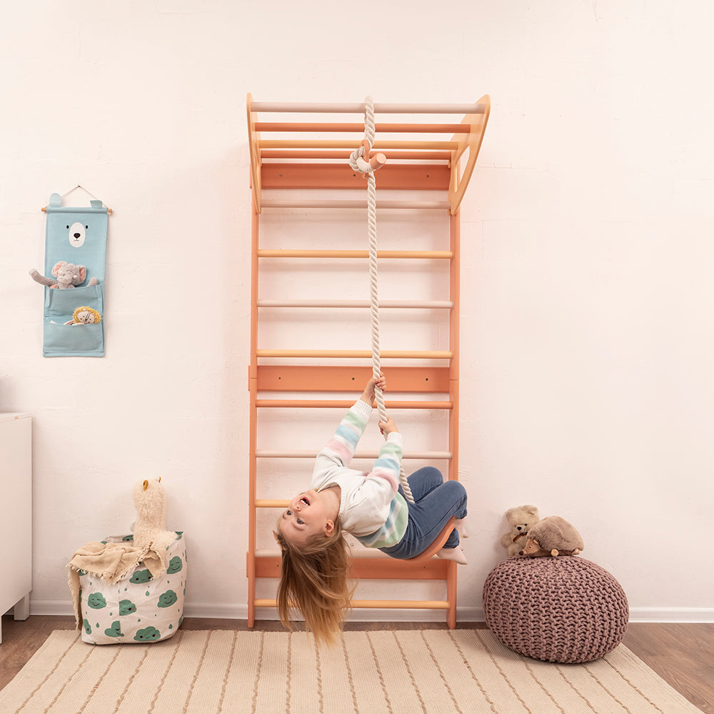 Wood and Hearts Eco-Friendly Wooden Kids' Swedish Wall