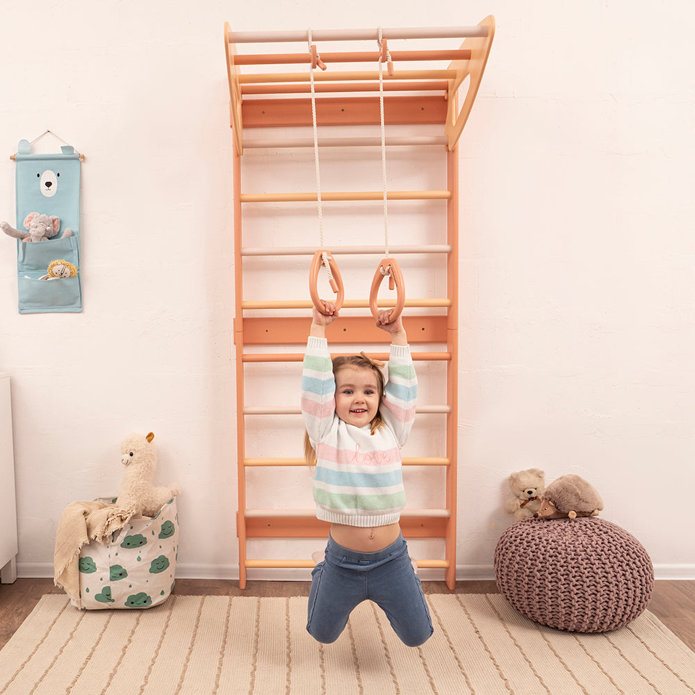 Wood and Hearts Eco-Friendly Wooden Kids' Swedish Wall