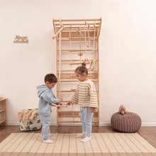 Load image into Gallery viewer, Wood and Hearts Eco-Friendly Wooden Kids&#39; Swedish Wall
