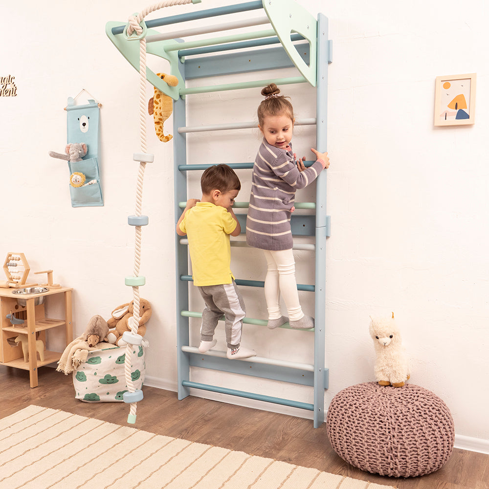 Wood and Hearts Eco-Friendly Wooden Kids' Swedish Wall