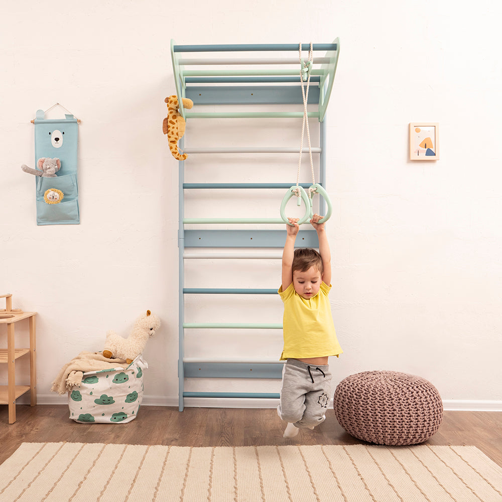 Wood and Hearts Eco-Friendly Wooden Kids' Swedish Wall