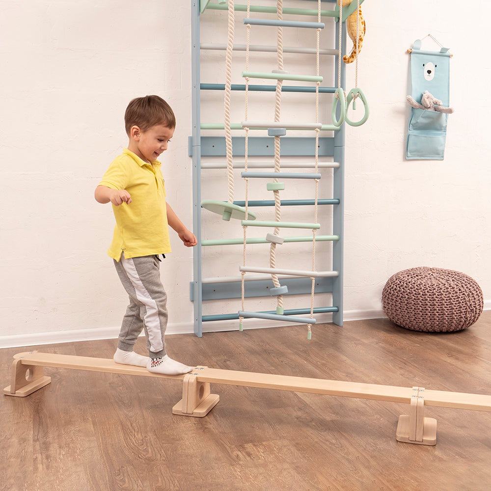 Wood and Hearts Eco-Friendly Wooden Balance Beam for Kids