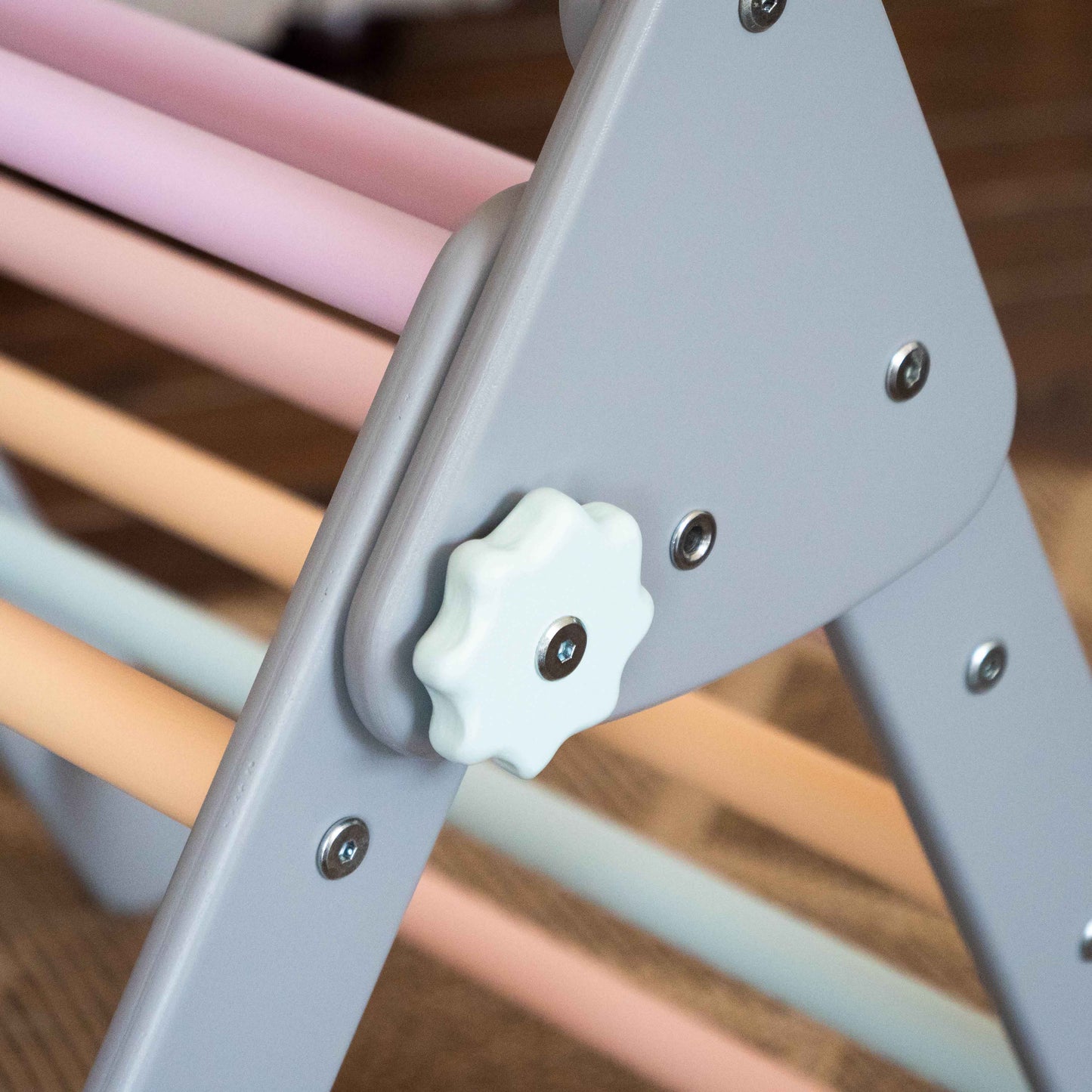 Wood and Hearts Eco-Friendly Wooden Montessori Foldable Pikler Triangle