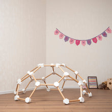 Load image into Gallery viewer, Wood and Hearts Eco-Friendly Natural Wooden Indoor Kids&#39; Climbing Dome
