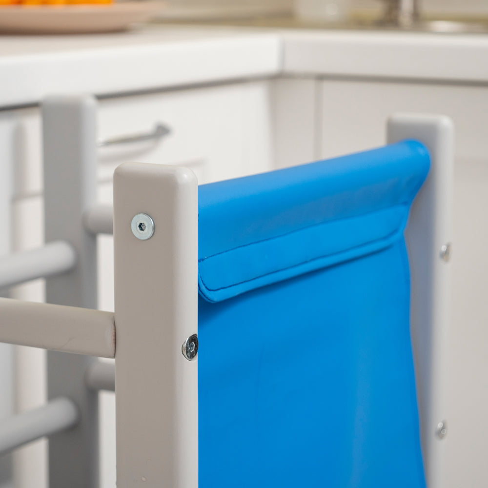 Wood and Hearts Eco-Friendly Natural Wooden Toddler Convertible Tower Step Stool