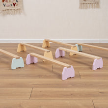 Load image into Gallery viewer, Wood and Hearts Sustainable Wooden Balance Beam Set
