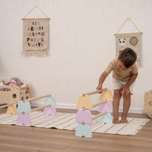 Load image into Gallery viewer, Wood and Hearts Sustainable Wooden Balance Beam Set
