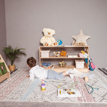 Load image into Gallery viewer, Wood and Hearts Eco-Friendly Wooden Kids&#39; Montessori Shelf
