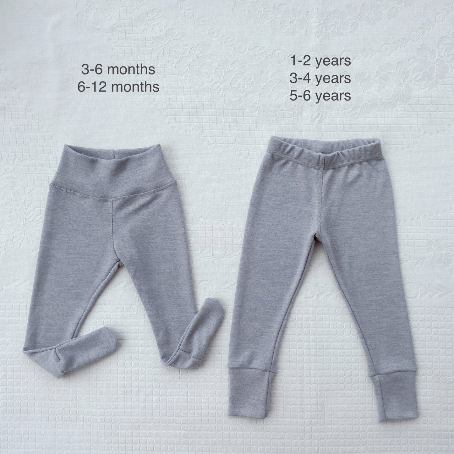 Merino Thermal Base-layer Set  - silver gray